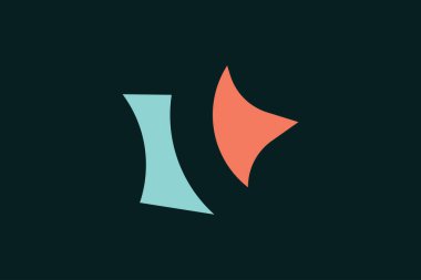 Soyut üçgen logo renkli logo tasarım şablonu