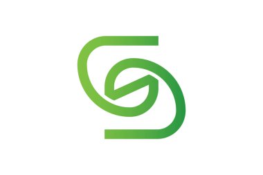 soyut yaratıcı harf logo şablon tasarımı