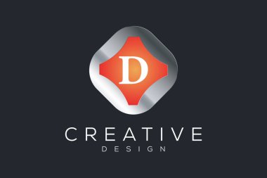 D gradyan renkli tasarım şablonu