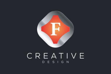 F gradyan renkli tasarım şablonu