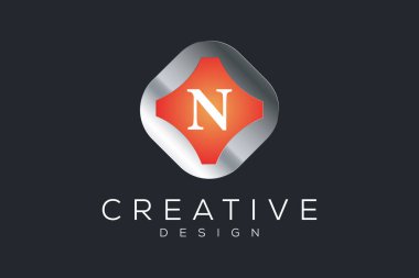 N gradyan renkli tasarım şablonu