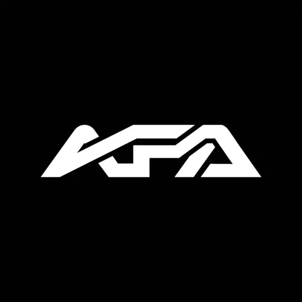 AFA Basit harf logo vektör tasarım şablonu.