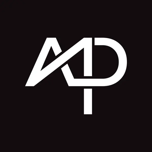 AMP Basit harf logo vektör tasarım şablonu.