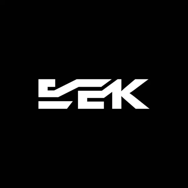 EEK Basit harf logo vektör tasarım şablonu.