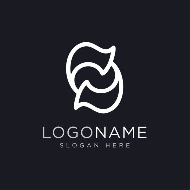 yaratıcı s logo şablonu tasarımı