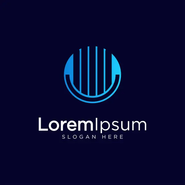 daire iş logosu şablonu tasarımı