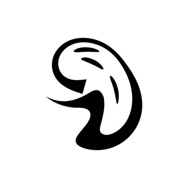 Minimalist kulak logosu tasarımı