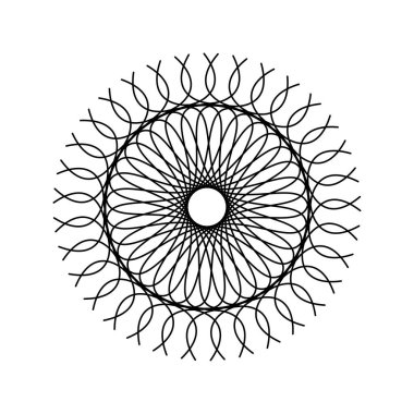 soyut mandala logo vektör tasarım şablonu