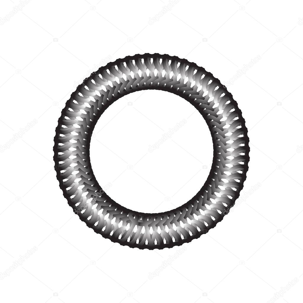 Circle ring logo vector design template