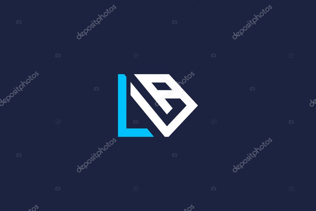 Letter la logo icon design vector template