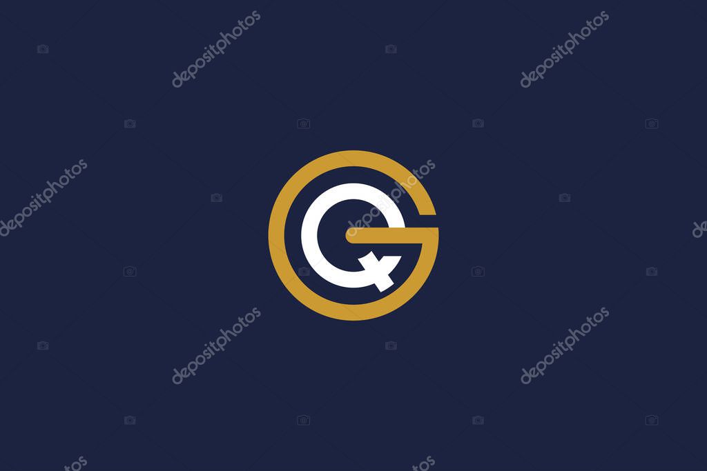 Letter gq logo icon design vector template