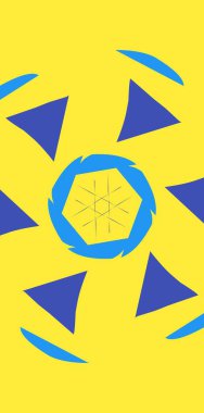 Mavi arkaplanda palau bayrağı