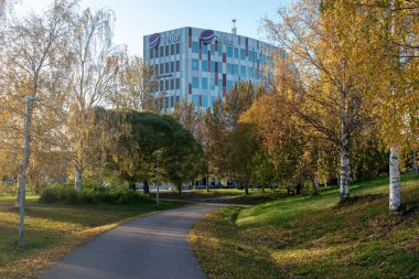 Lulea, Norrbotten, İsveç. Lulea 'nın merkezi. Fotoğraf: 6 Ekim 2023 Akşam.