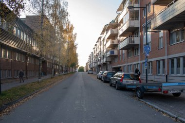 Lulea, Norrbotten, İsveç. Lulea 'nın merkezi. Fotoğraf: 6 Ekim 2023 Akşam.