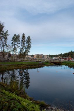6 Ekim 2023. Lulea, Norrbotten İsveç 'teki Kronandalen bölgesinde. Bölge Lulea 'nın en yeni ve en büyük yerleşim bölgesi olacak. Şu anda inşaat aşamasında..