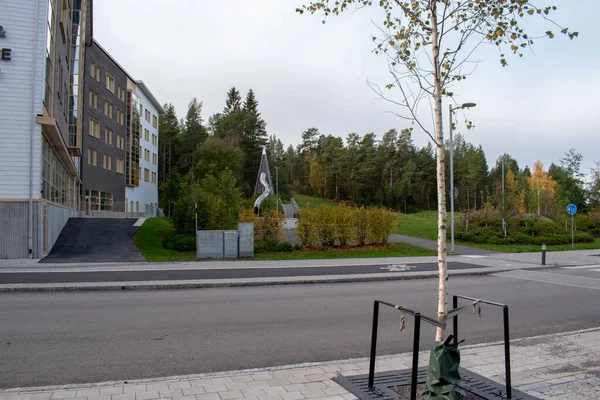 6 Ekim 2023. Lulea, Norrbotten İsveç 'teki Kronandalen bölgesinde. Bölge Lulea 'nın en yeni ve en büyük yerleşim bölgesi olacak. Şu anda inşaat aşamasında..