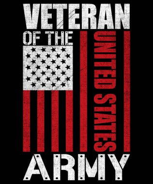 Usa Gazi Günü Vektör Tasarımı. ABD Emektar Tişört Tasarımı, ABD Bayrak Gazileri Günü