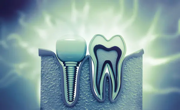 Tıbbın Soyut Arka Planında Diş Donanımı Illüstrasyon — Stok fotoğraf