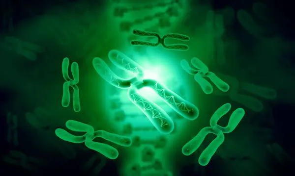 Chromozom Pozadí Sicience Ilustrace — Stock fotografie