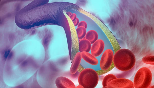 Κόκκινα Κύτταρα Αίματος Φλέβα Απεικόνιση — Φωτογραφία Αρχείου
