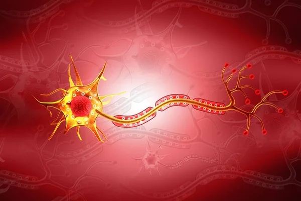 Sfondo Delle Cellule Del Neurone Illustrazione — Foto Stock