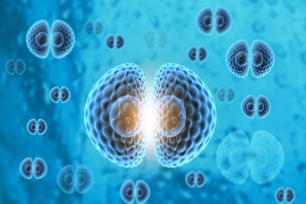 Human Cell Division Science Background Render — Stock Photo, Image