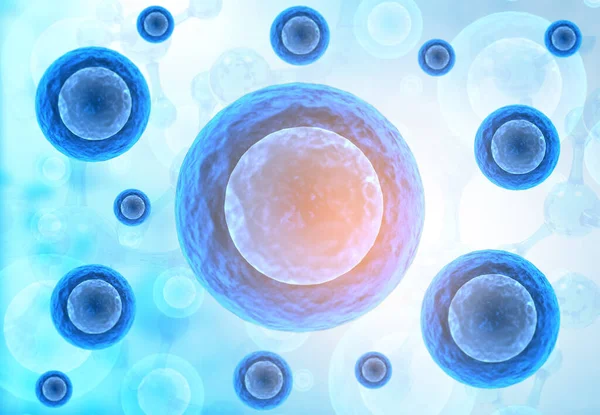 Human Cells Scientific Background Render — Stock Photo, Image