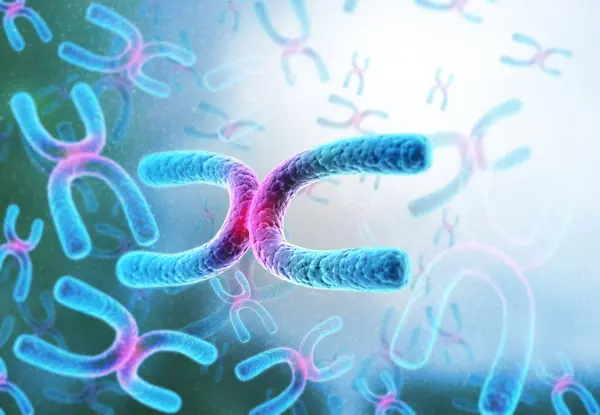 Sfondo Cromosomico Illustrazione — Foto Stock