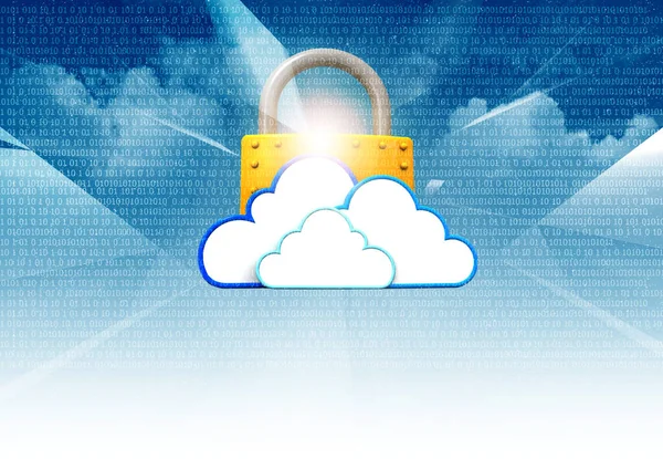 Cloud Computing Tecnologia Cloud Server Cloud Sfondo Tecnologico Futuristico Illustrazione — Foto Stock