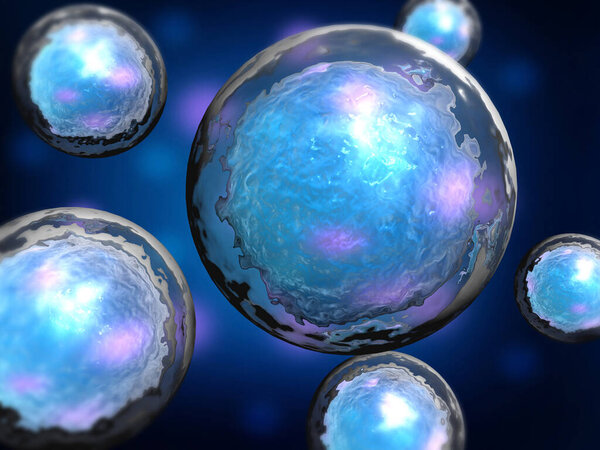 Human cells background. 3d render	