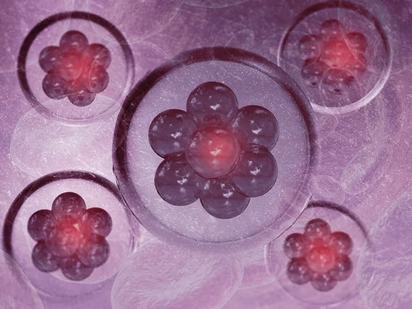 Происхождение Человеческих Клеток Рендеринг — стоковое фото