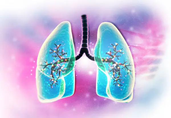 Human Lungs Abstract Medical Background Illustration — Stock Photo, Image