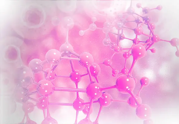 Resumen Molecule Background Inglés Ilustración — Foto de Stock