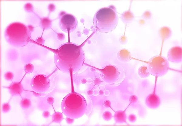 Resumen Molecule Background Inglés Ilustración —  Fotos de Stock