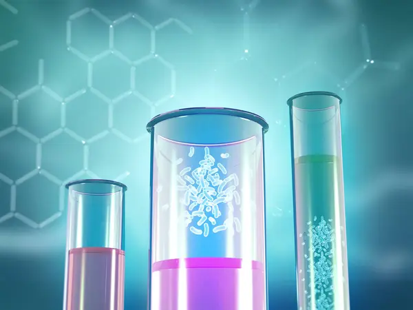Biochemie Lab Concept Illustratie — Stockfoto