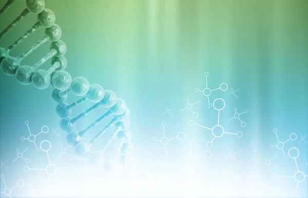 Dna Molekyl Vetenskap Biokemi Bakgrund Illustration — Stockfoto