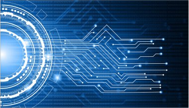 Soyut teknolojik altyapı. Dijital illüstrasyon