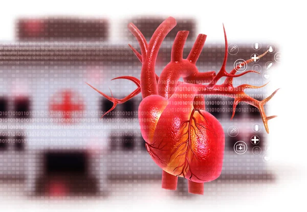 Human Heart Hospital Background Illustration — Stock Photo, Image