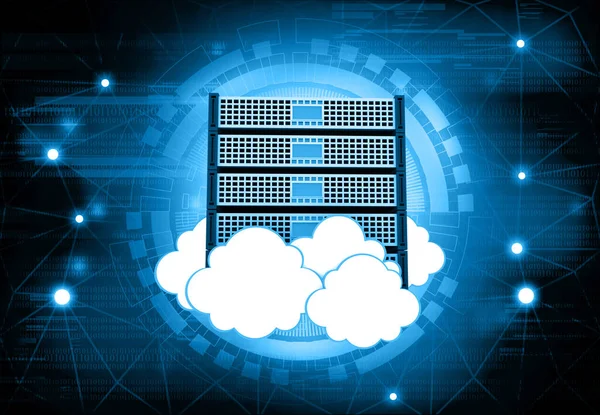 Cloud computing concept, Cloud server technology concept background. 3d illustration