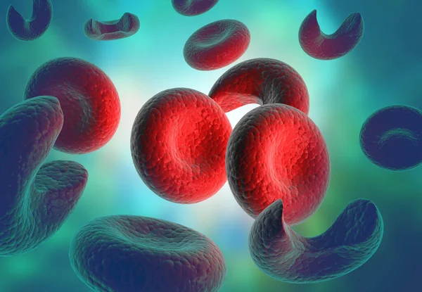 Fondo Células Sanguíneas Ilustración —  Fotos de Stock