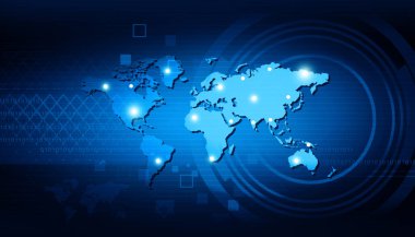 İş ağının soyut tasarımı. 3d illüstrasyon