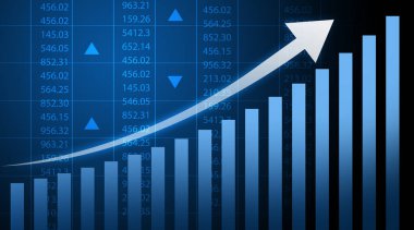 Finansal borsa geçmişi. Dijital illüstrasyon