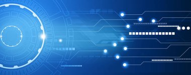 Soyut teknoloji geçmişi. İkili kodlu teknik elementler. Dijital illüstrasyon