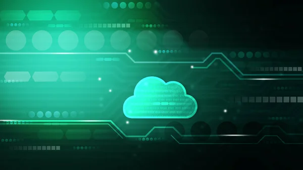 Cloud computing technology . cloud network concept background. Digital illustration