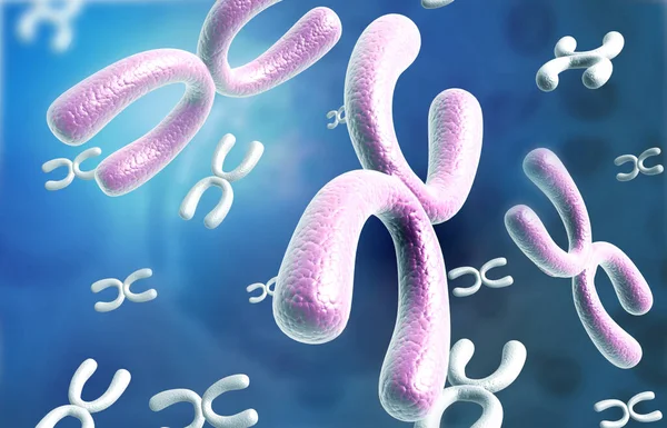 Chromosome Scientific Background Illustration — Stock Photo, Image