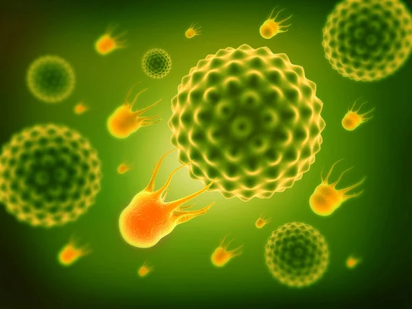 Covid Virus Background Illustration — Stock Photo, Image