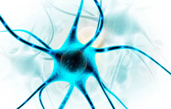 Neuron Cells Isolated Background Illustration — Stock Photo, Image