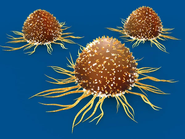 Cancer Cells Isolated Background Illustration — Stock Photo, Image