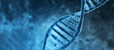 DNA yapısı bilimsel altyapı. 3d illüstrasyon