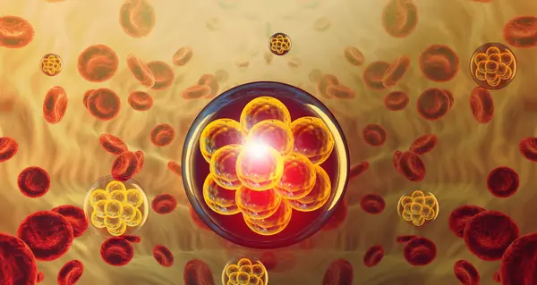Virus Blood Cells Background Illustration — Stock Photo, Image